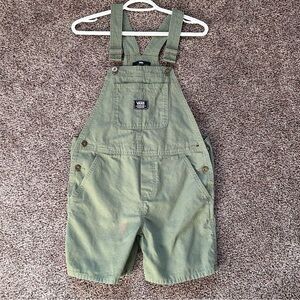 Womens Vans Green Overall Shorts